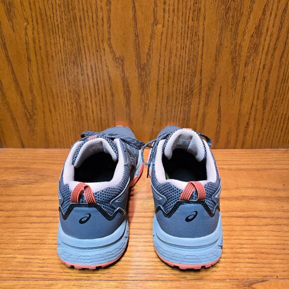 Asics Gel-Venture 8 Running Shoes Sneakers Womens Size 8 Gray Pink Orange Trail - Picture 7 of 10